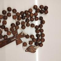Rosario In Legno Da Parete Crocifisso Fatima