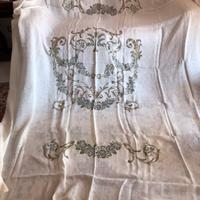 Tenda in puro Lino stampata a mano