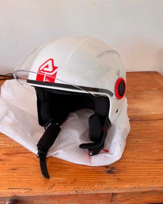 Acerbis Jet Brezza motorbike helmet  White