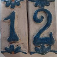 numero civico vintage