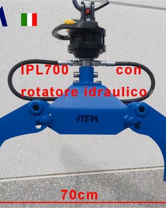 Pinza Legna 70cm IPL700 con rotatore idraulico