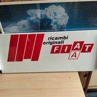 insegna scaffale smaltata fiat ricambi anni 70 80 