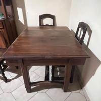 Tavolo da pranzo rettangolare in legno