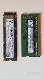 SSD NVMe 512GB + RAM 8GB DDR4
