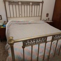 Letto matrimoniale in ottone anni 30