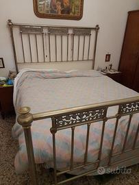 Letto matrimoniale in ottone anni 30