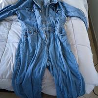 Tuta salopette di jeans