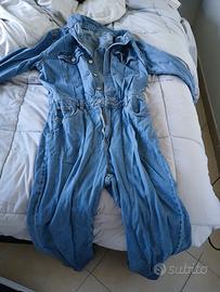 Tuta salopette di jeans