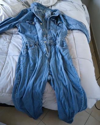 Tuta salopette di jeans