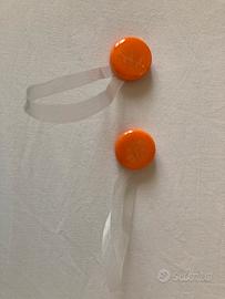 Coppia di fermatende a calamita arancioni