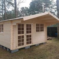 CASETTA DI LEGNO ENGLAND2 405X405x245h cm sp.40mm