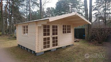 CASETTA DI LEGNO ENGLAND2 405X405x245h cm sp.40mm