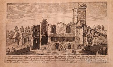 Quirinale antica stampa originale 1600