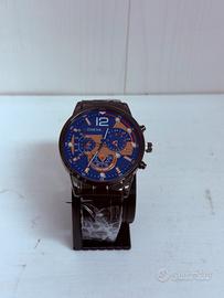 Orologio uomo Geneva blu e oro – Nuovo