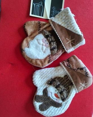 Coppia guantini vintage da appendere 2001