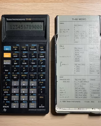 Calcolatrice Scientifica Texas Instruments TI-68
