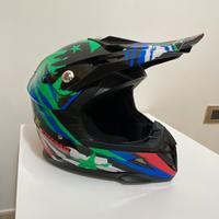 casco moto cross e maschera cross