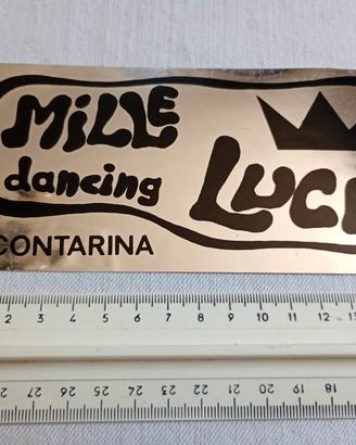 Mille luci dancing contarina adesivo anni 70/80