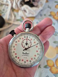 Cronometro meccanico Hanhart con 7 rubini 1/10s