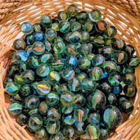 n.260 biglie di vetro colorate