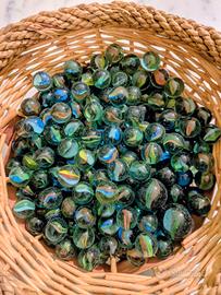 n.260 biglie di vetro colorate