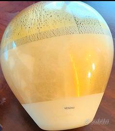 Vaso Venini foglia oro firmati