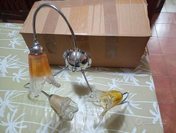 Lampadario in vetro tipo murano