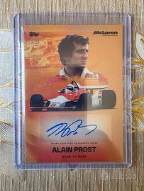 Topps Autografata Alain Prost /25 McLaren Formula1