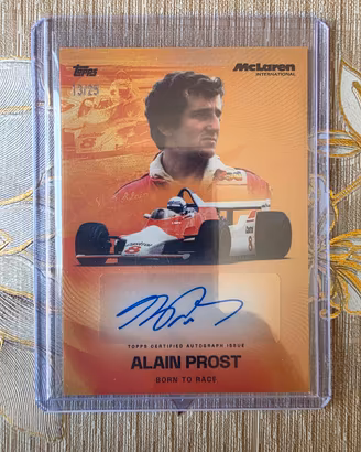 Topps Autografata Alain Prost /25 McLaren Formula1