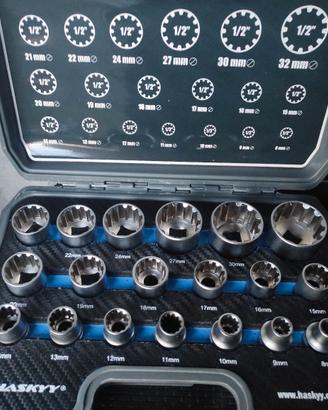 Set di bussole multiprofilo Torx