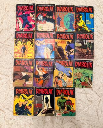 Diabolik - lotto 15 libri (1966-1989)