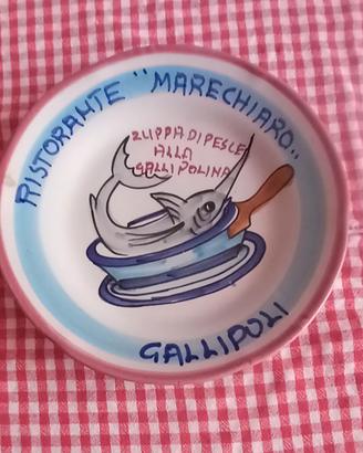 Piatto del buon ricordo Marechiaro di Gallipoli 