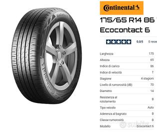 GOMME FIAT PANDA   Continental EcoContact