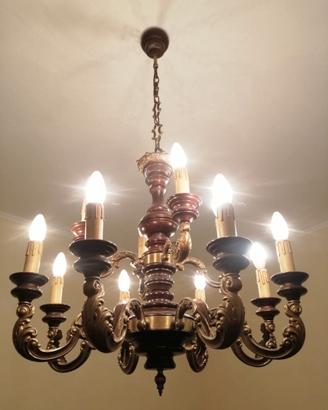 Lampadario vintage 12 luci