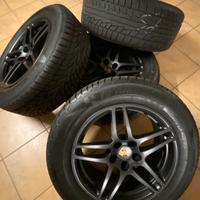 4 CERCHI ORIGINALI PORSCHE MACAN 18"+4GOMME NEVE