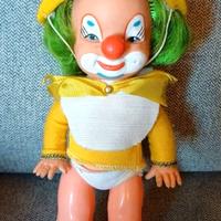 Bambola Clown Pagliaccio vintage 20 cm
