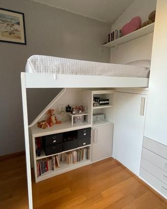 CAMERETTA MARCA Bonetti - LAMINATO BIANCO MATERICO