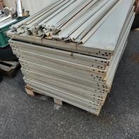 Ripiani per scaffali 120x80 con piantane e travers