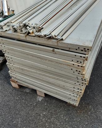 Ripiani per scaffali 120x80 con piantane e travers