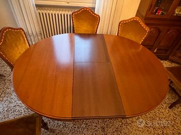 Tavolo rotondo estensibile vintage