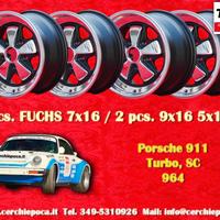 4 cerchi Porsche Fuchs 7x16 9x16 911 -1989 914-6 9