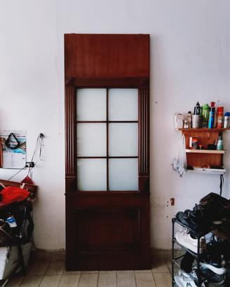  porta scorrevole in noce da interno