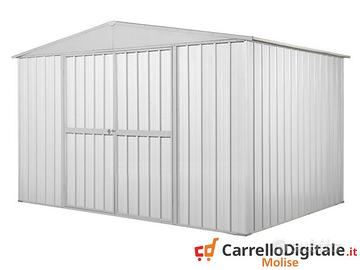Capanno box esterno lamiera 360x175 110 kg bianco