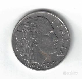 Moneta 20c XIX° Impero V.Emanuele del 1941