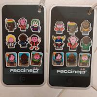 Set 18 adesivi "Faccine"