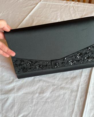 Borsa Pochette Elegante  Ricamo Perline Paillettes