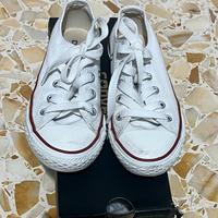 Scarpe bianche Converse bambini taglia 28