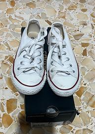 Scarpe bianche Converse bambini taglia 28