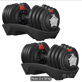Coppia Manubri Regolabili 18 kg (2x18 kg) NUOVI