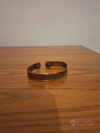 Bracciale rigido in rame magnetico - Stile Etnico 
